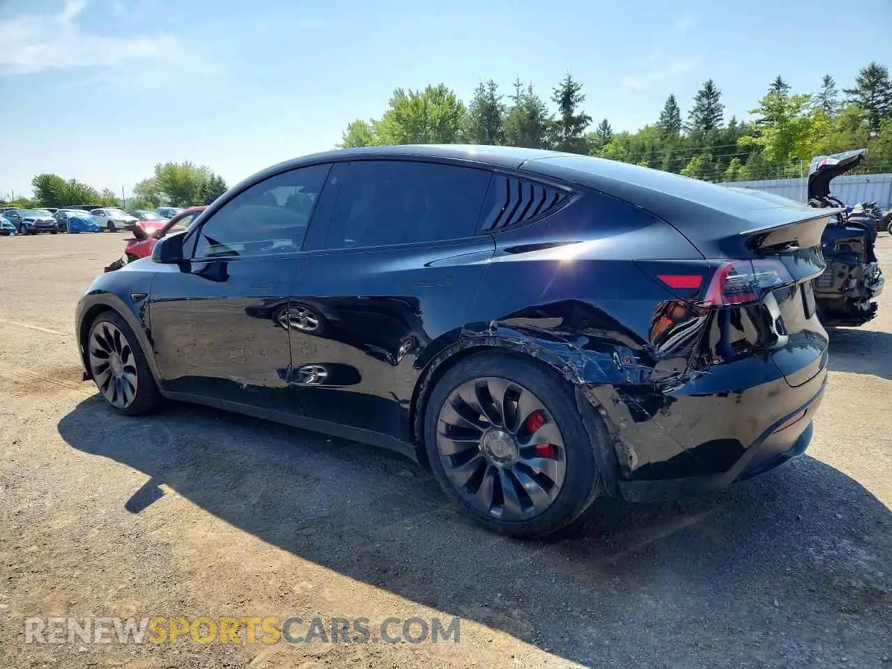 2 Photograph of a damaged car 7SAYGDEF7NF524079 TESLA MODEL Y 2022