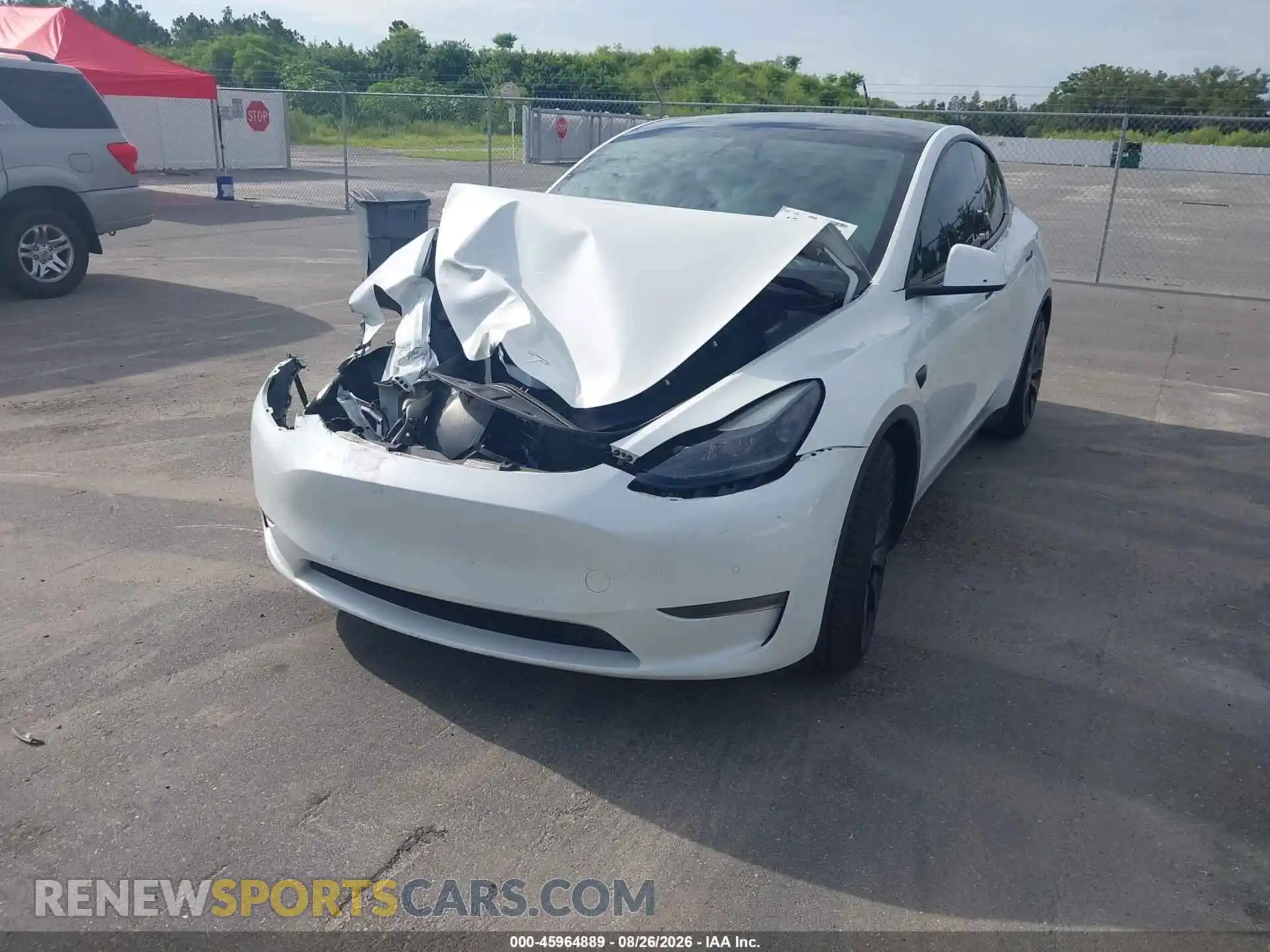 2 Photograph of a damaged car 7SAYGDEF7NF538970 TESLA MODEL Y 2022