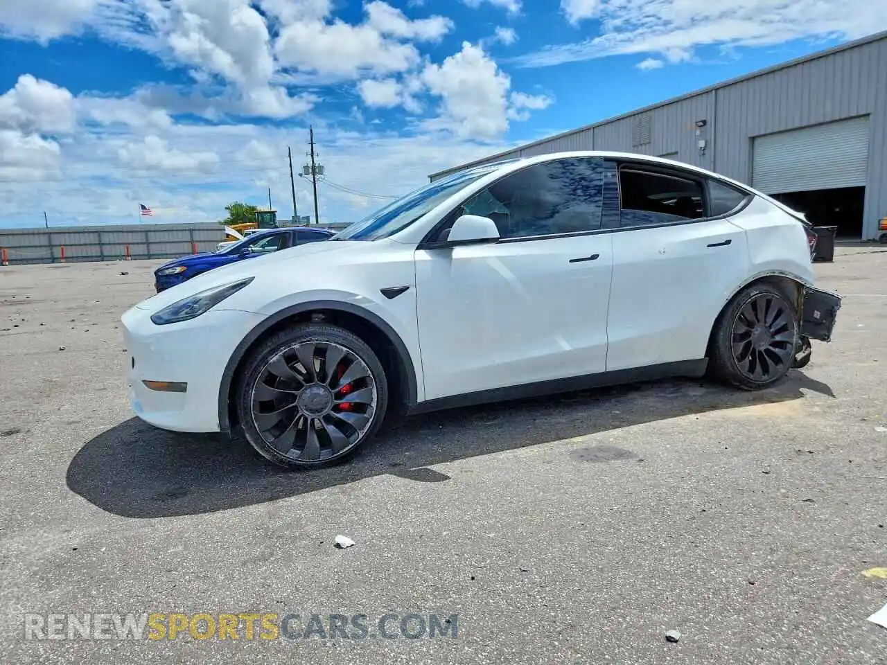 1 Photograph of a damaged car 7SAYGDEF7NF550407 TESLA MODEL Y 2022