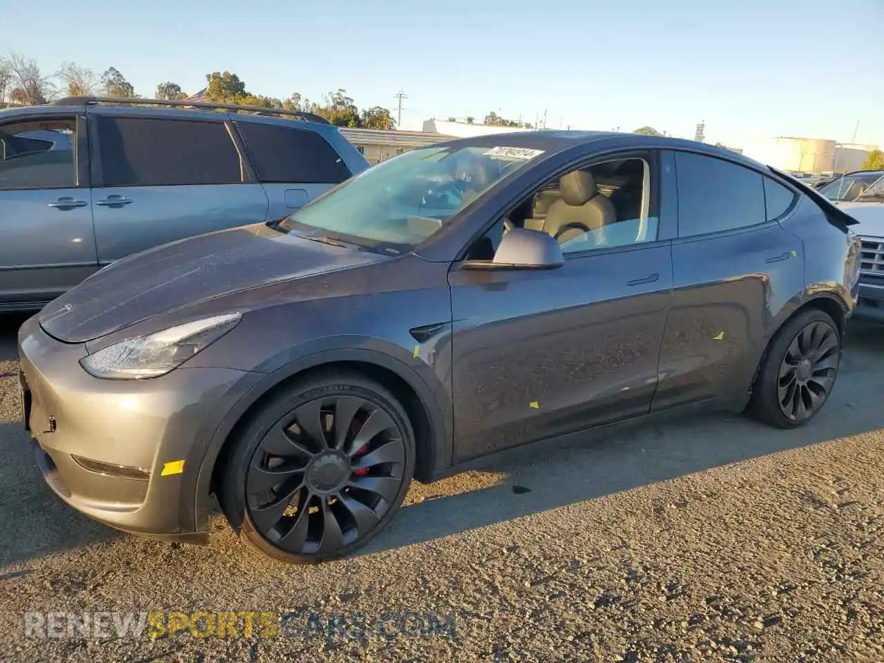 1 Фотография поврежденного автомобиля 7SAYGDEF8NF348739 TESLA MODEL Y 2022