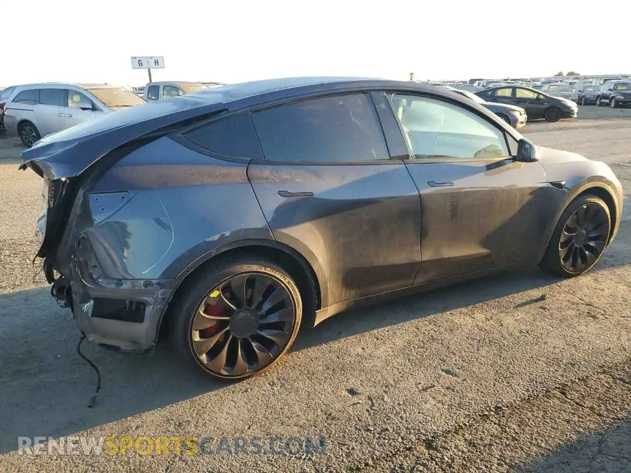 3 Фотография поврежденного автомобиля 7SAYGDEF8NF348739 TESLA MODEL Y 2022