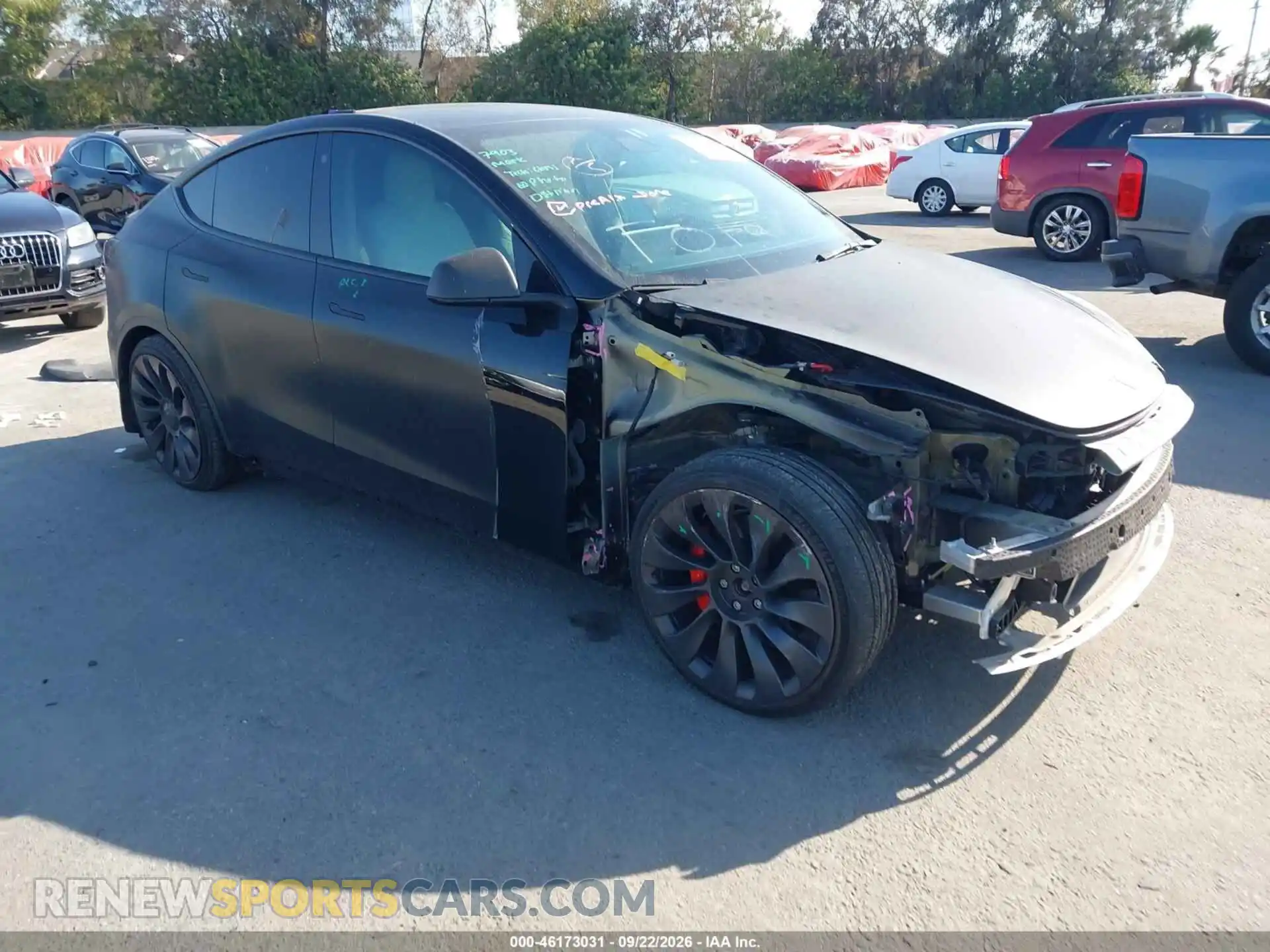 1 Photograph of a damaged car 7SAYGDEF8NF349874 TESLA MODEL Y 2022