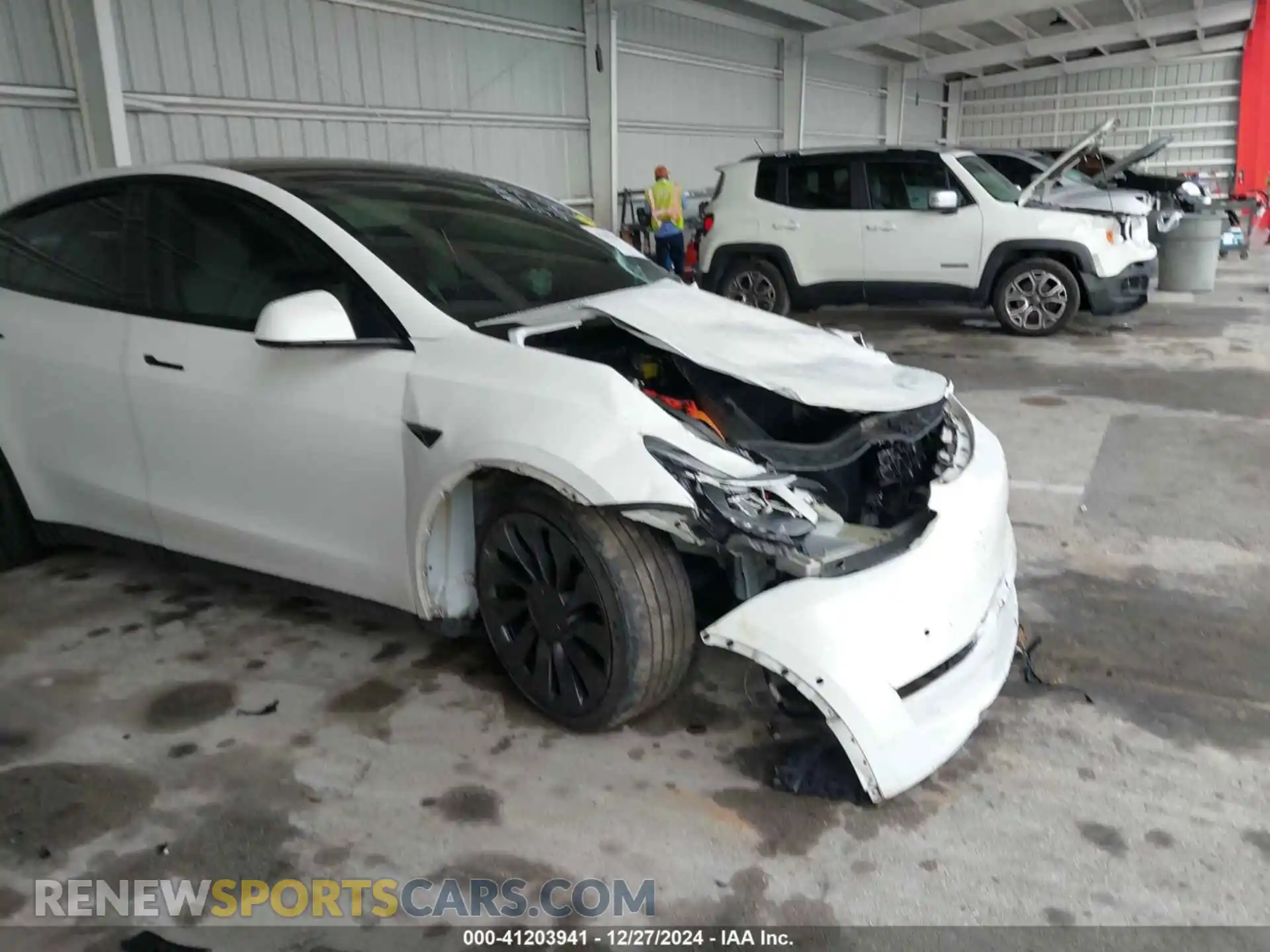 1 Photograph of a damaged car 7SAYGDEF8NF377786 TESLA MODEL Y 2022