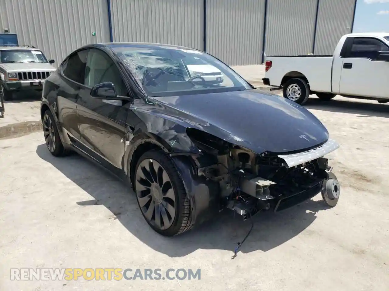 1 Photograph of a damaged car 7SAYGDEF8NF378114 TESLA MODEL Y 2022