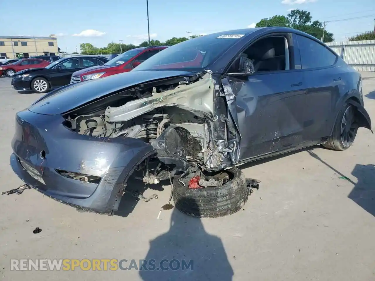 1 Фотография поврежденного автомобиля 7SAYGDEF8NF384270 TESLA MODEL Y 2022