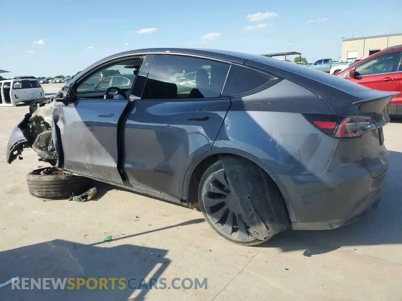 2 Фотография поврежденного автомобиля 7SAYGDEF8NF384270 TESLA MODEL Y 2022