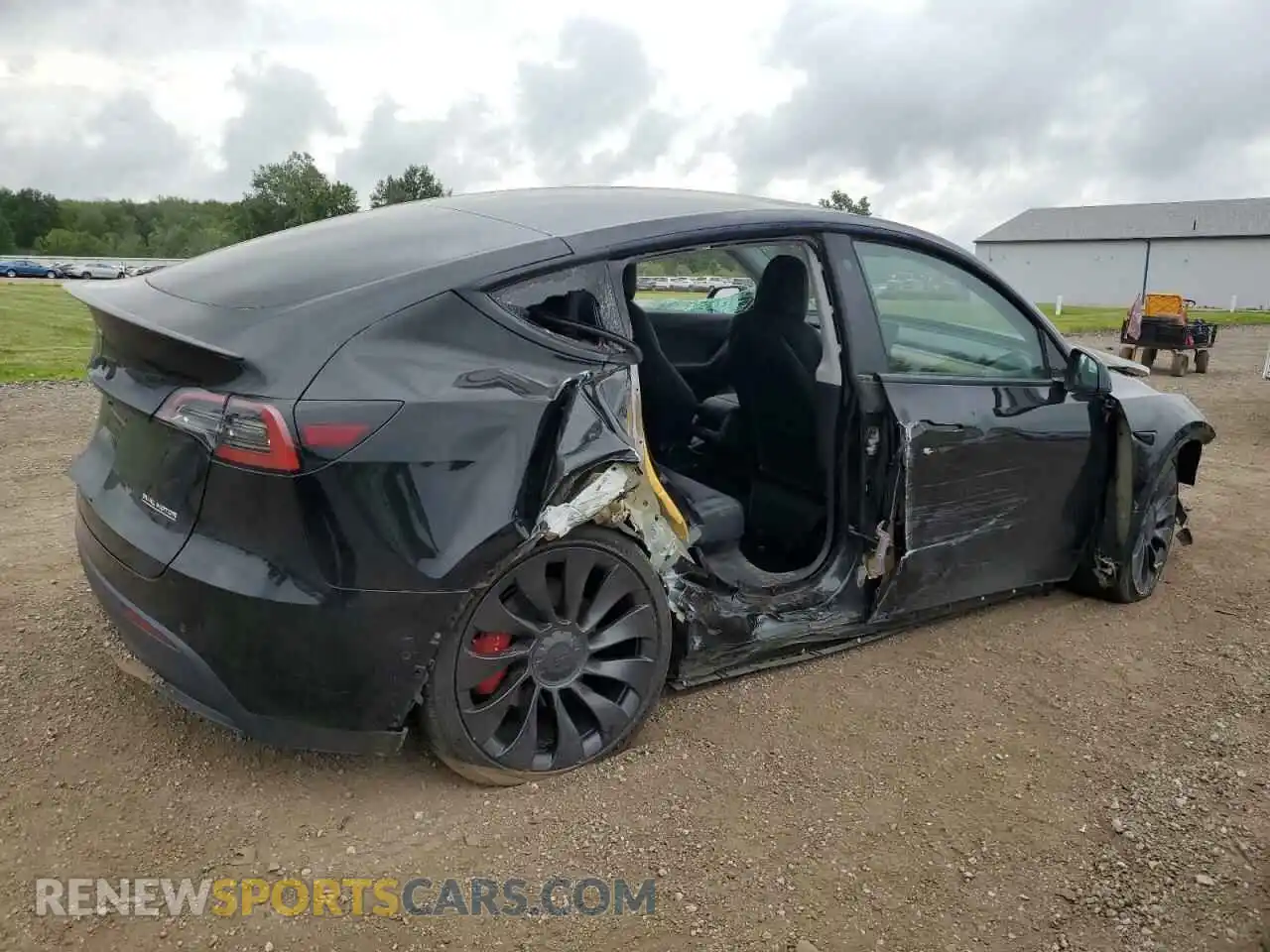 3 Photograph of a damaged car 7SAYGDEF8NF389954 TESLA MODEL Y 2022