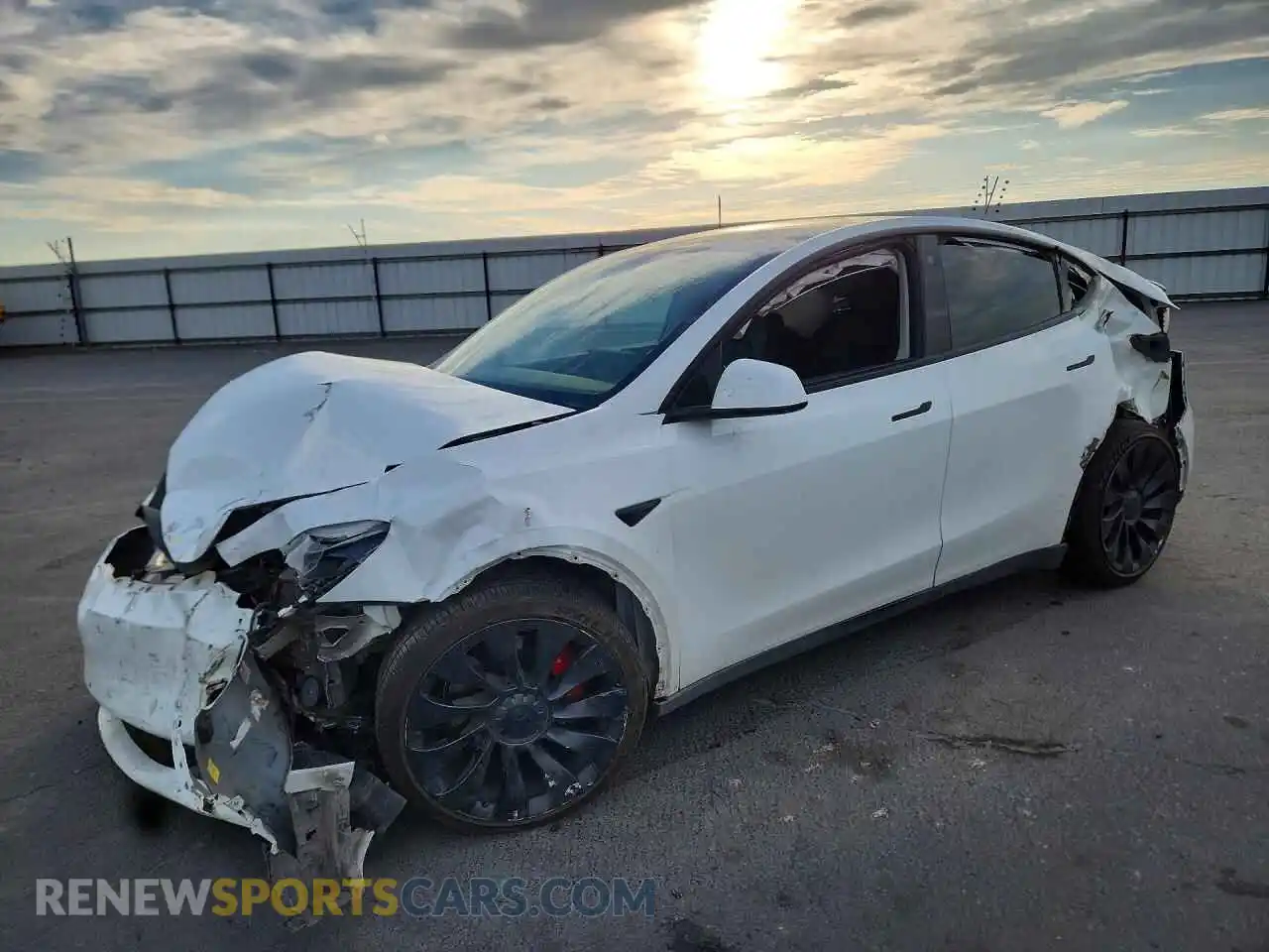 1 Photograph of a damaged car 7SAYGDEF8NF406624 TESLA MODEL Y 2022