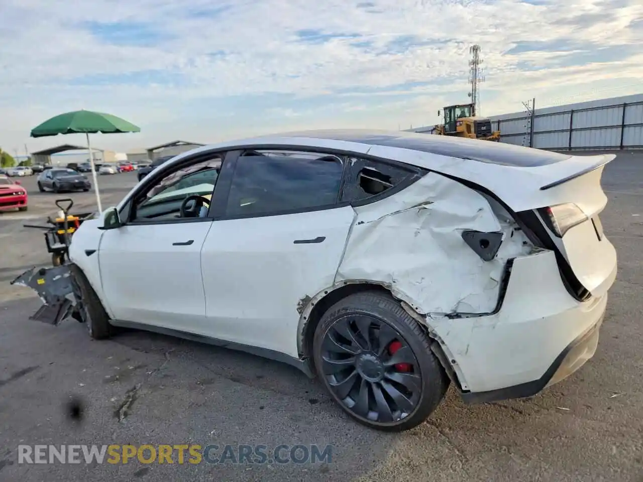 2 Photograph of a damaged car 7SAYGDEF8NF406624 TESLA MODEL Y 2022