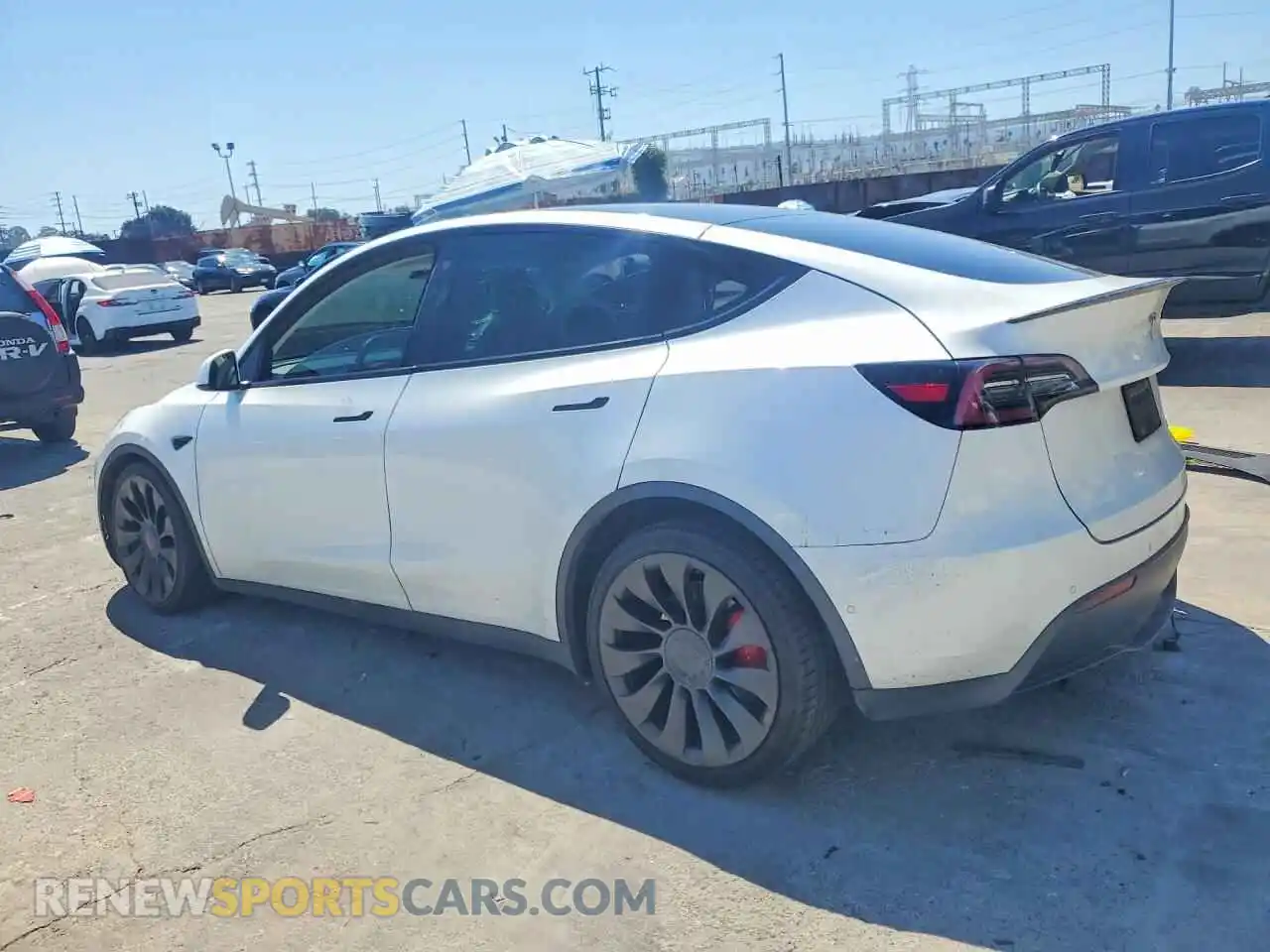 2 fotografías del automóvil dañado 7SAYGDEF8NF407014 TESLA MODEL Y 2022