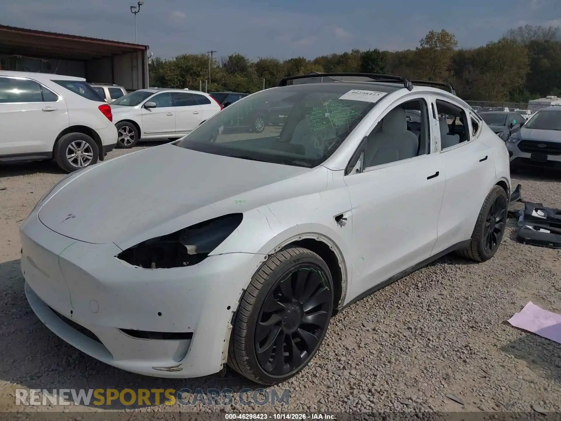 2 Фотография поврежденного автомобиля 7SAYGDEF8NF415646 TESLA MODEL Y 2022