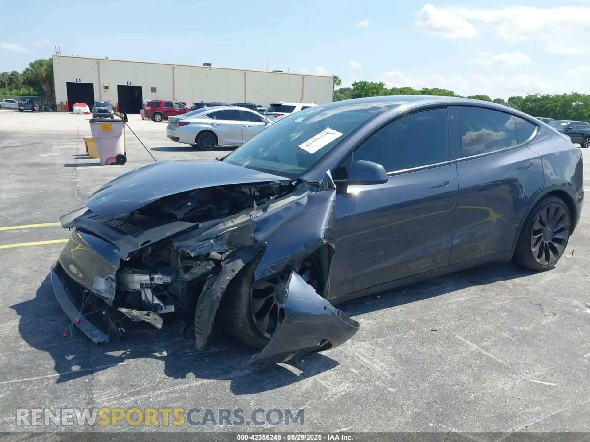 2 Photograph of a damaged car 7SAYGDEF8NF450574 TESLA MODEL Y 2022