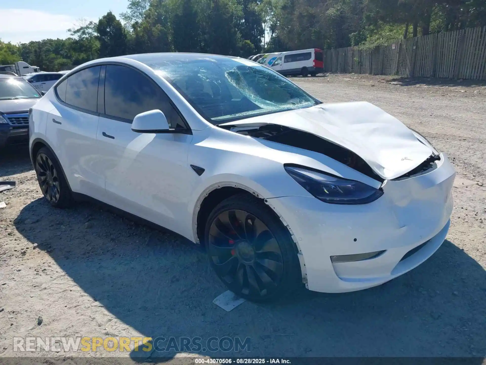 1 Фотография поврежденного автомобиля 7SAYGDEF8NF455774 TESLA MODEL Y 2022