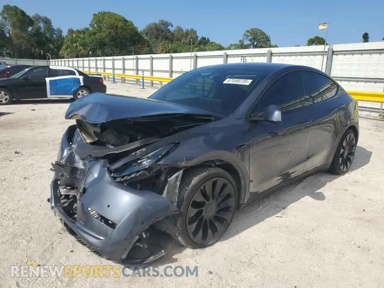 1 Photograph of a damaged car 7SAYGDEF8NF457511 TESLA MODEL Y 2022