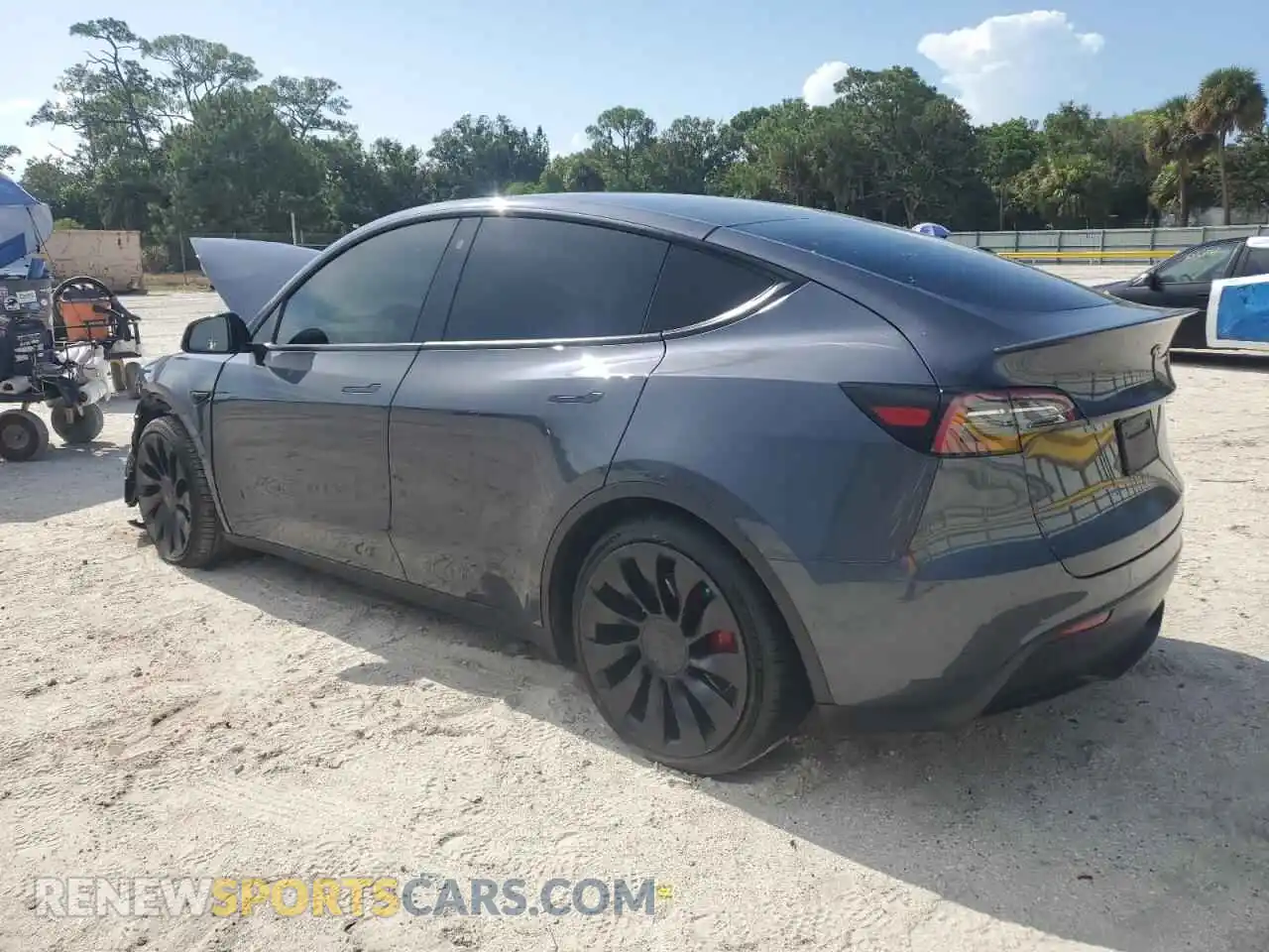 2 Photograph of a damaged car 7SAYGDEF8NF457511 TESLA MODEL Y 2022