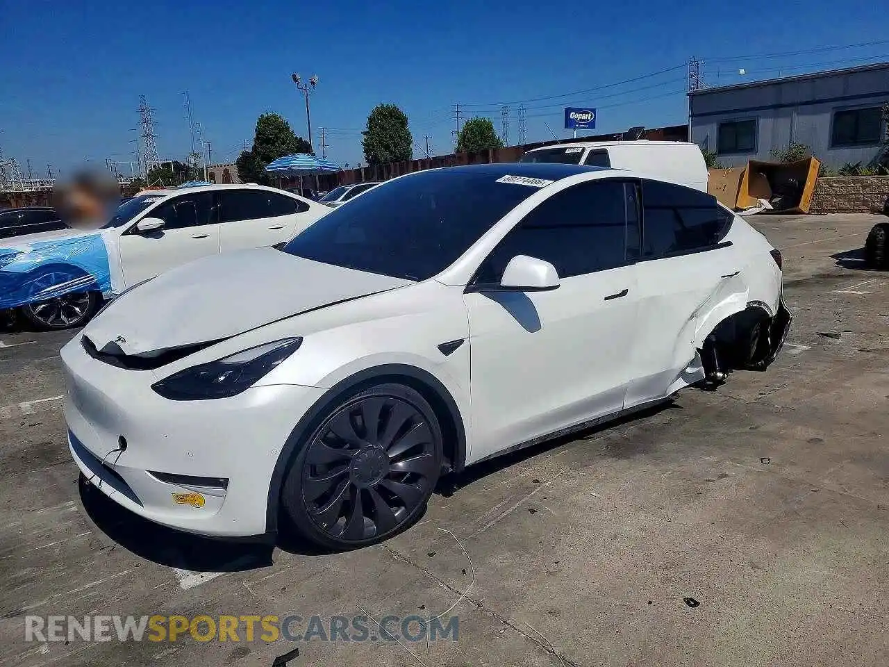 1 Photograph of a damaged car 7SAYGDEF8NF484580 TESLA MODEL Y 2022