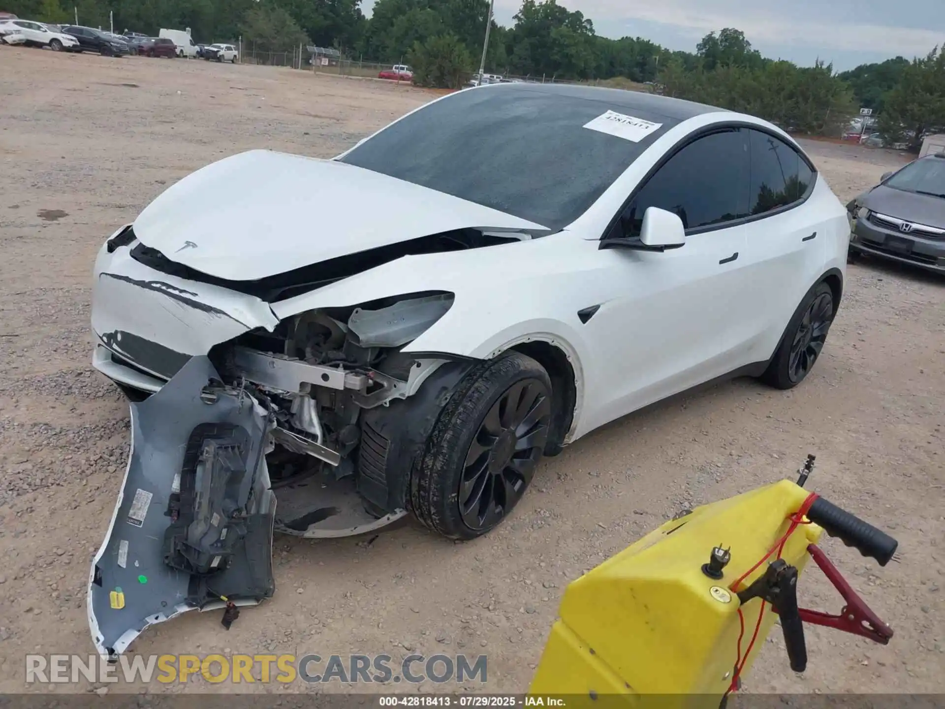 2 Фотография поврежденного автомобиля 7SAYGDEF8NF515438 TESLA MODEL Y 2022
