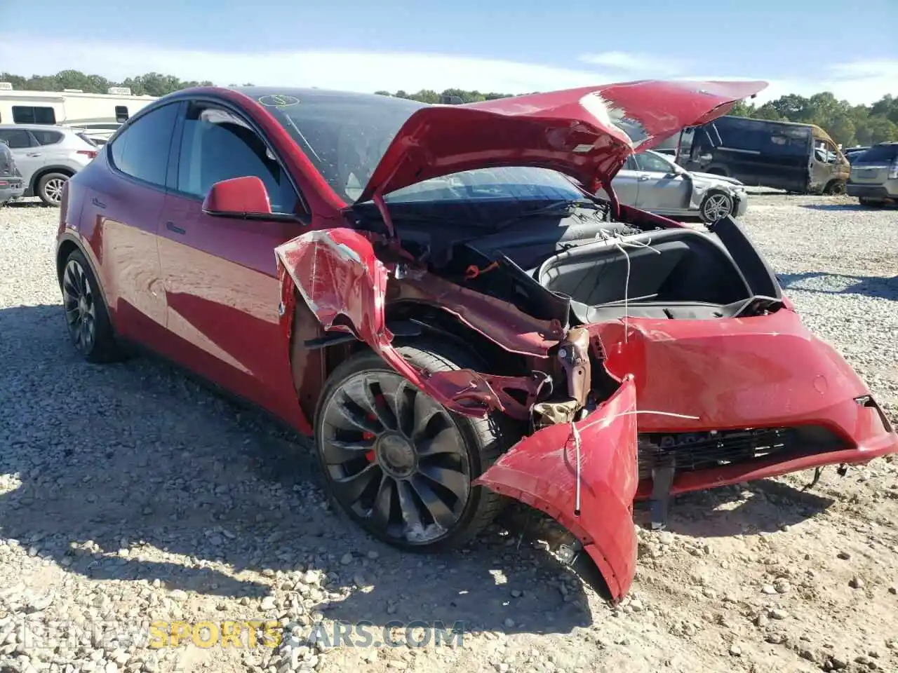 1 fotografías del automóvil dañado 7SAYGDEF8NF517514 TESLA MODEL Y 2022