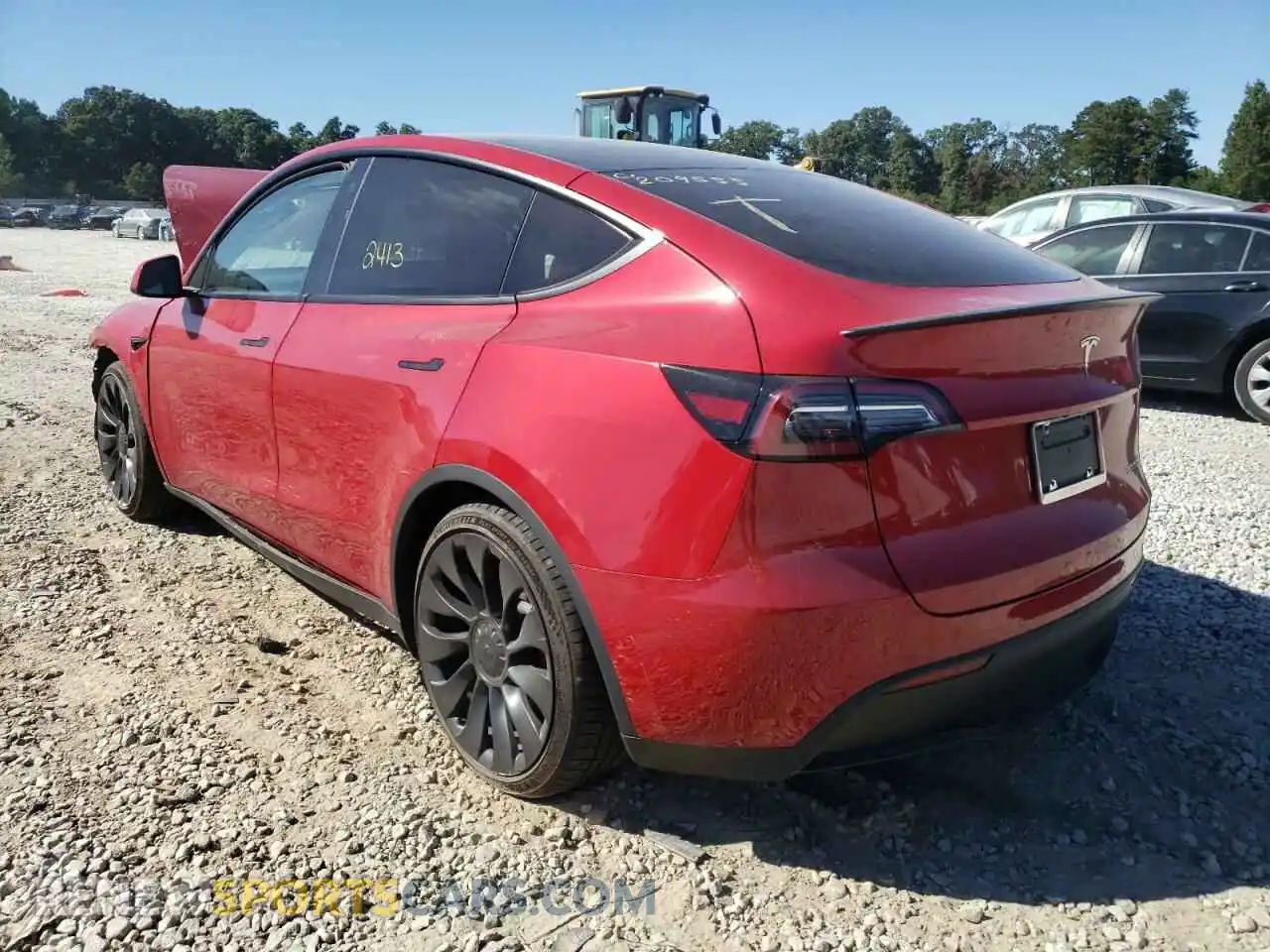3 fotografías del automóvil dañado 7SAYGDEF8NF517514 TESLA MODEL Y 2022