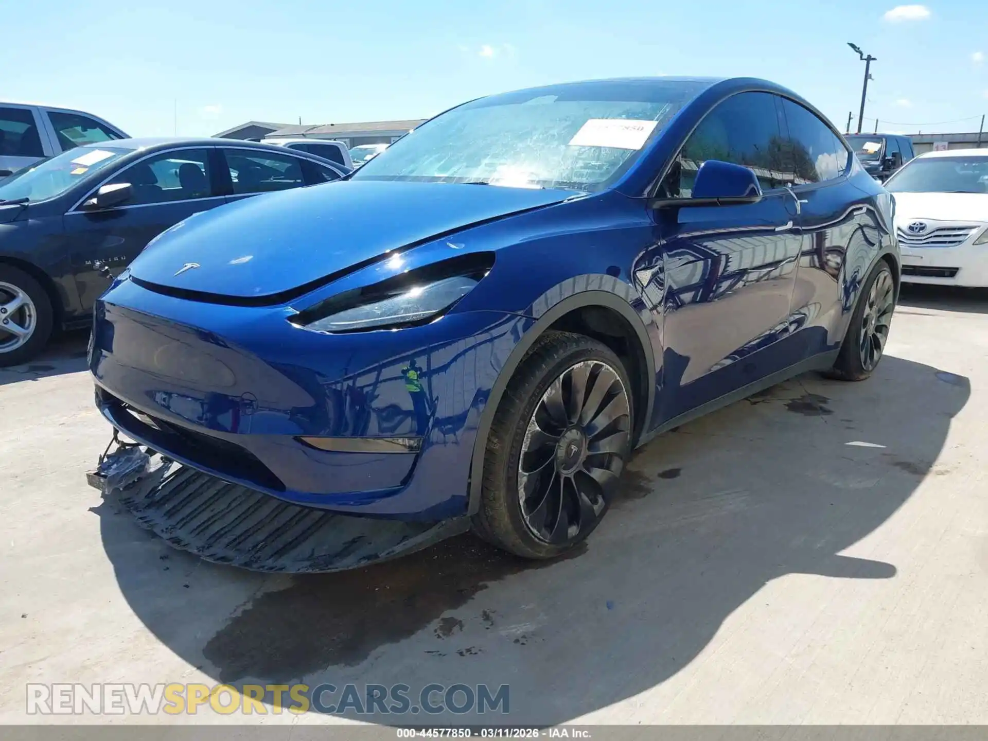 2 Photograph of a damaged car 7SAYGDEF8NF531297 TESLA MODEL Y 2022