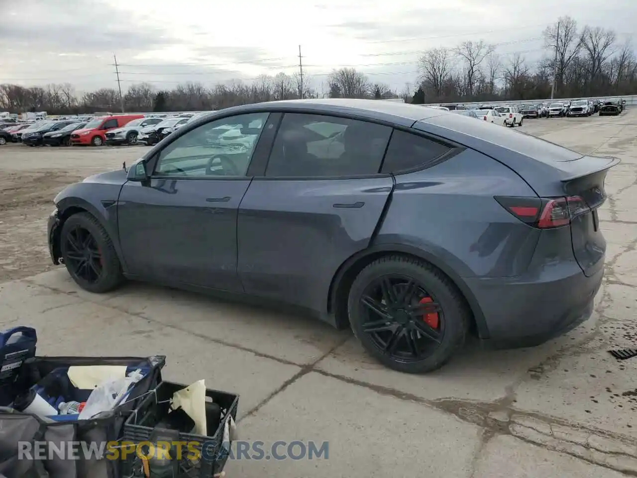 2 Photograph of a damaged car 7SAYGDEF8NF532322 TESLA MODEL Y 2022