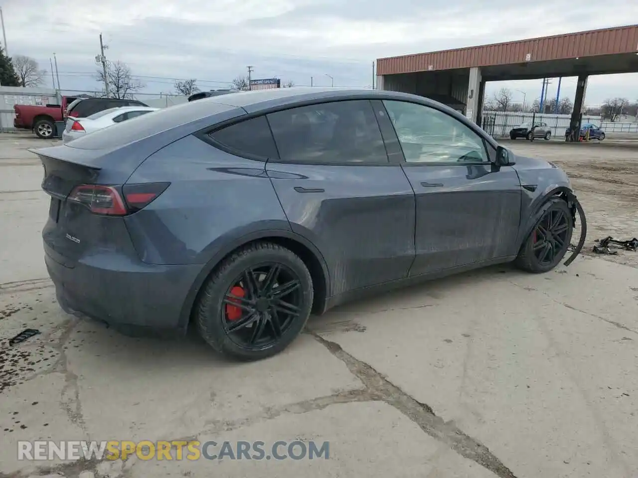 3 Photograph of a damaged car 7SAYGDEF8NF532322 TESLA MODEL Y 2022