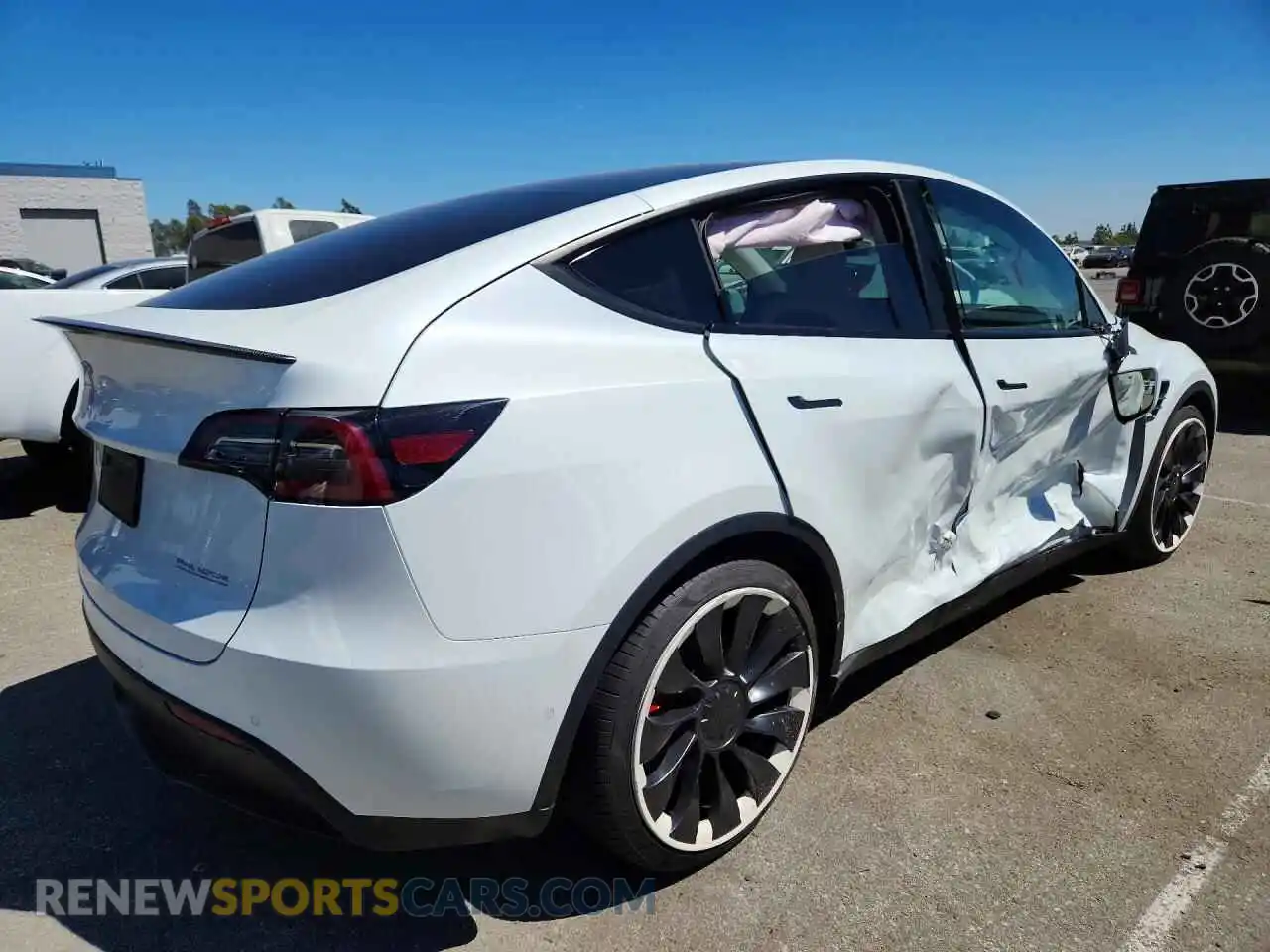 3 Фотография поврежденного автомобиля 7SAYGDEF8NF538346 TESLA MODEL Y 2022