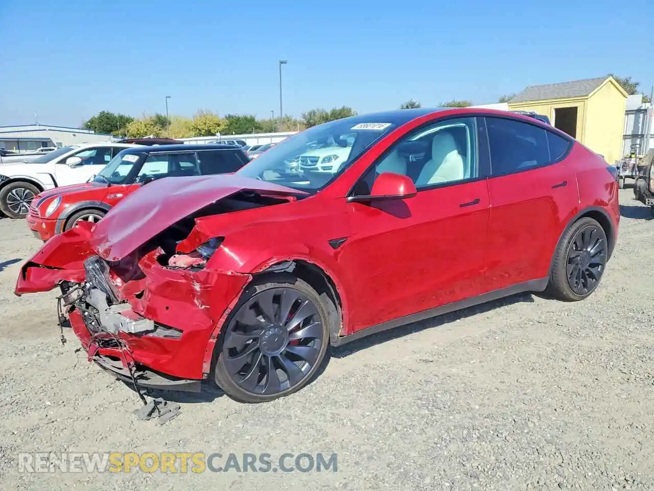 1 Photograph of a damaged car 7SAYGDEF8NF546866 TESLA MODEL Y 2022