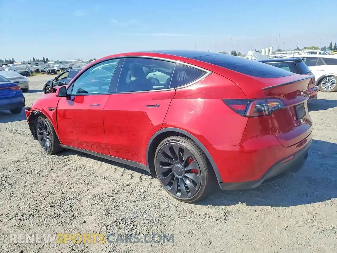 2 Photograph of a damaged car 7SAYGDEF8NF546866 TESLA MODEL Y 2022