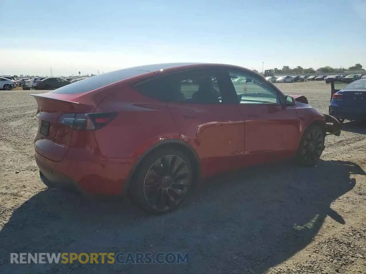 3 Photograph of a damaged car 7SAYGDEF8NF546866 TESLA MODEL Y 2022