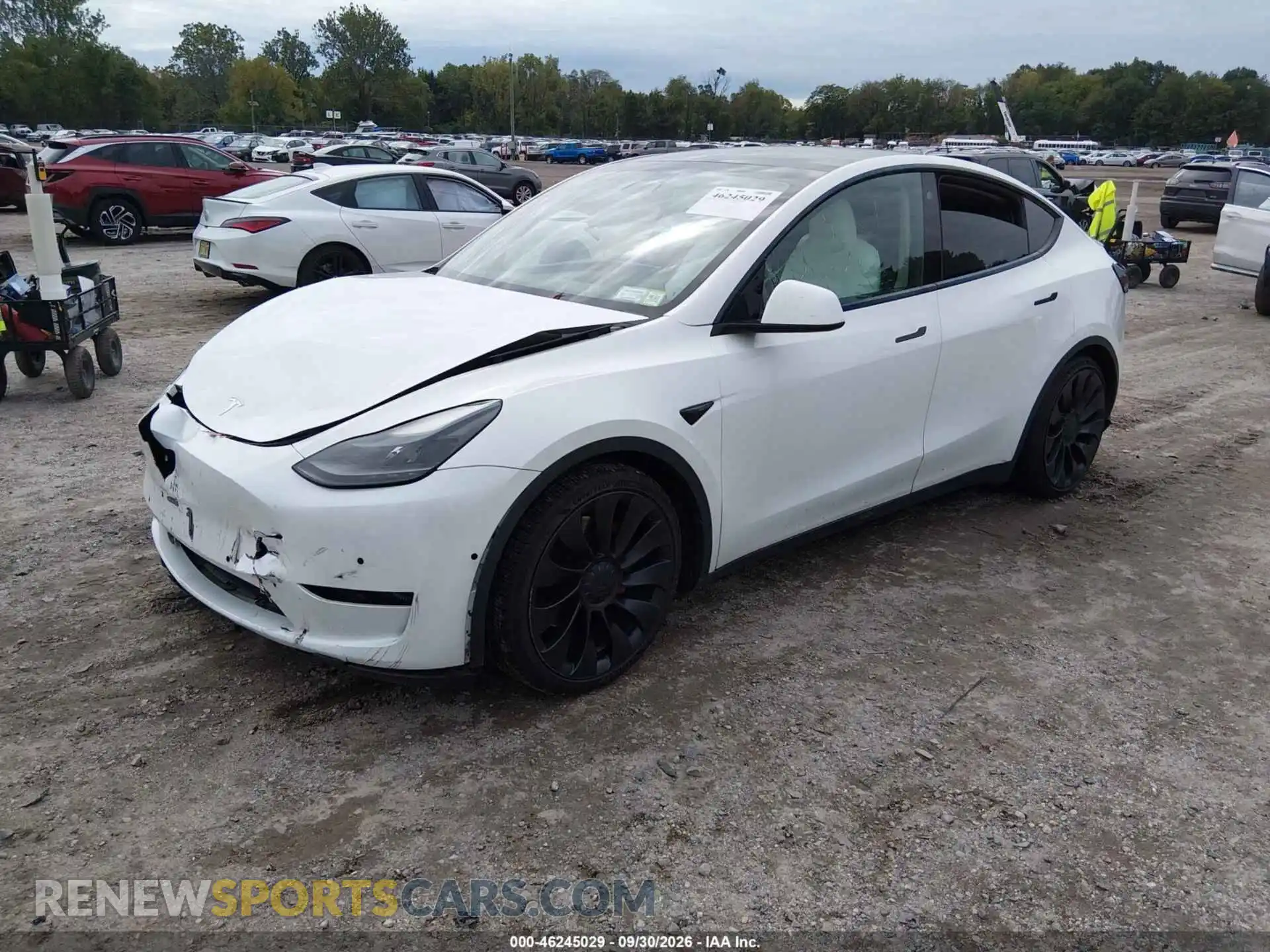 2 Photograph of a damaged car 7SAYGDEF8NF548472 TESLA MODEL Y 2022