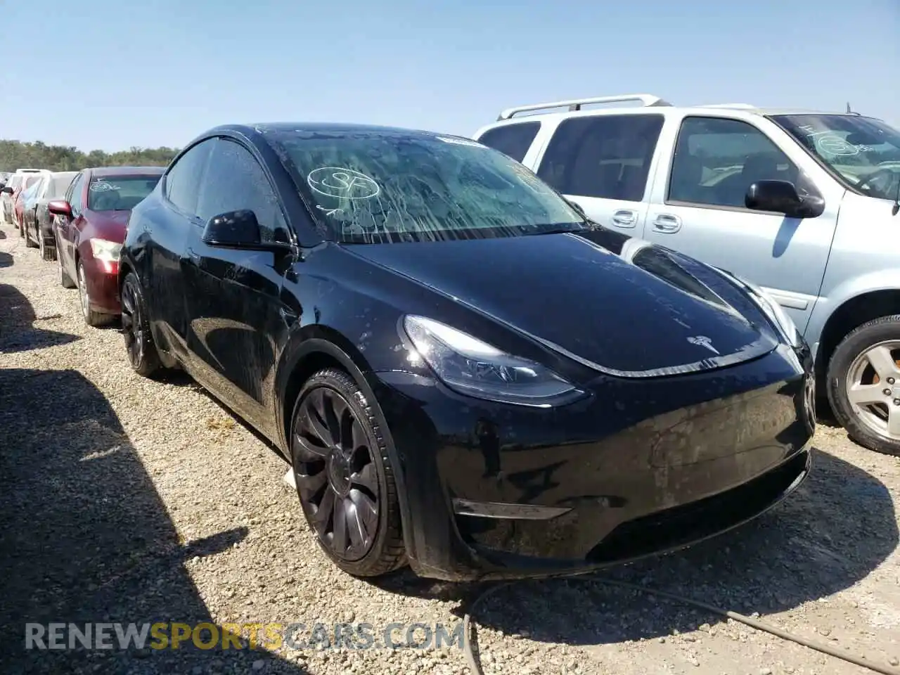 1 Photograph of a damaged car 7SAYGDEF9NF307228 TESLA MODEL Y 2022