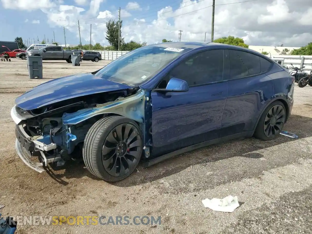 1 Фотография поврежденного автомобиля 7SAYGDEF9NF376842 TESLA MODEL Y 2022