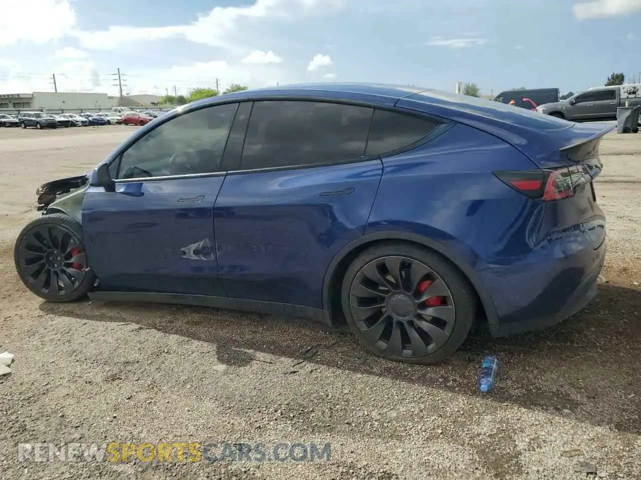 2 Фотография поврежденного автомобиля 7SAYGDEF9NF376842 TESLA MODEL Y 2022