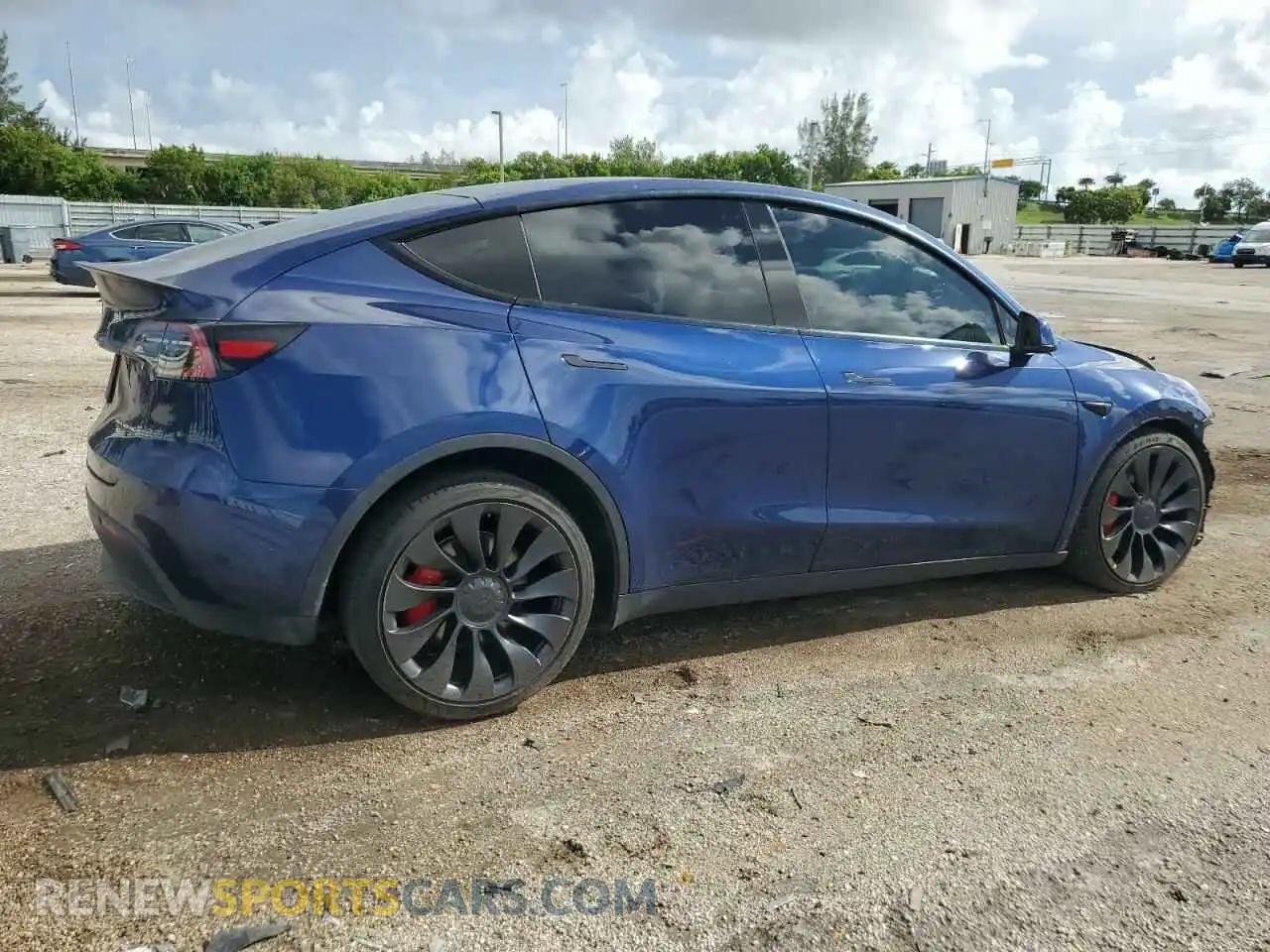 3 Фотография поврежденного автомобиля 7SAYGDEF9NF376842 TESLA MODEL Y 2022