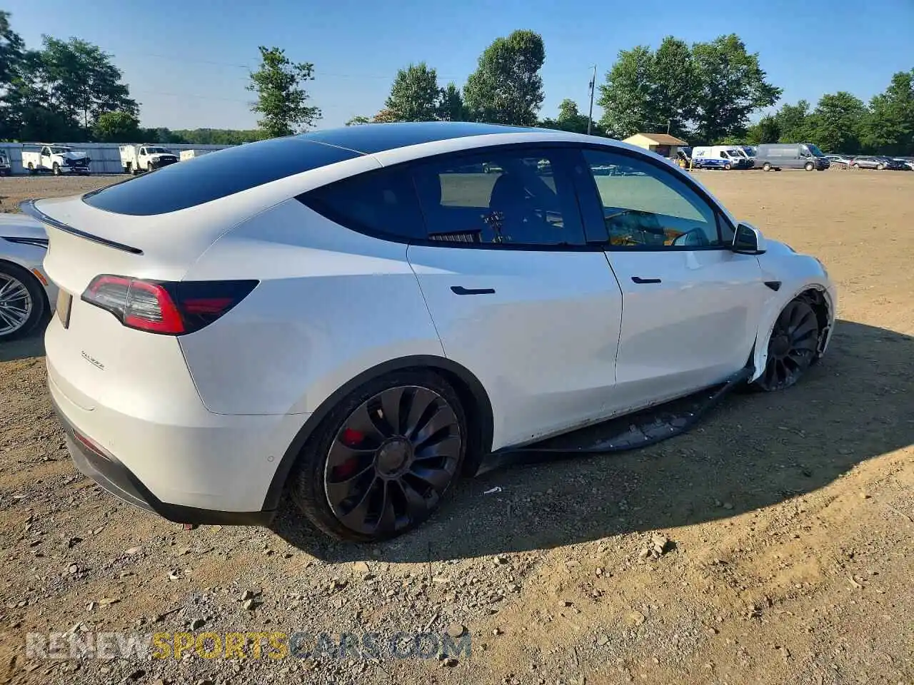 3 Photograph of a damaged car 7SAYGDEF9NF377716 TESLA MODEL Y 2022