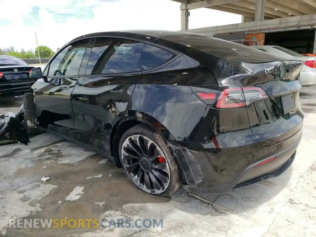3 Photograph of a damaged car 7SAYGDEF9NF379126 TESLA MODEL Y 2022