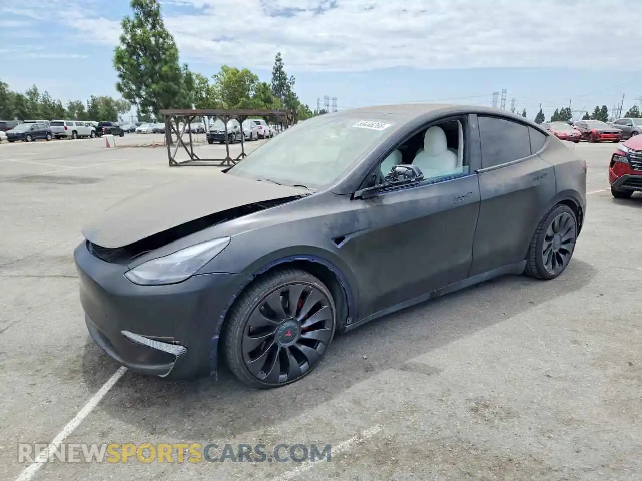 1 Photograph of a damaged car 7SAYGDEF9NF387615 TESLA MODEL Y 2022