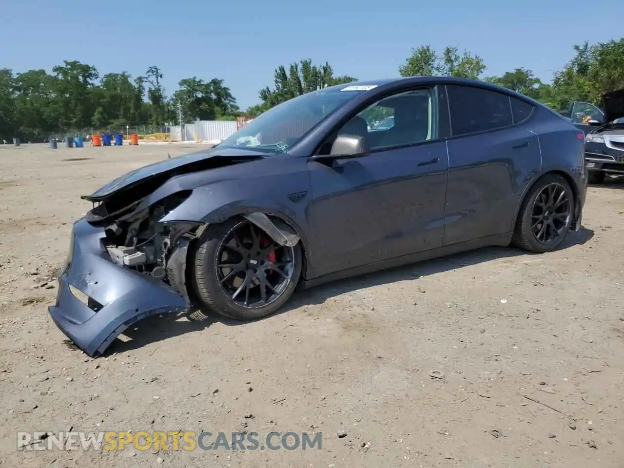 1 Photograph of a damaged car 7SAYGDEF9NF387727 TESLA MODEL Y 2022