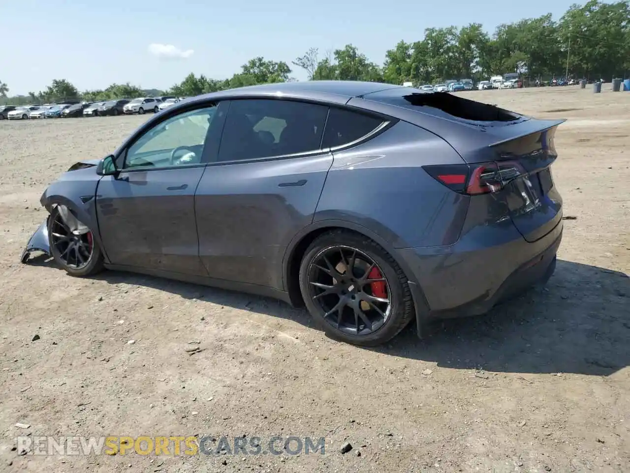 2 Photograph of a damaged car 7SAYGDEF9NF387727 TESLA MODEL Y 2022