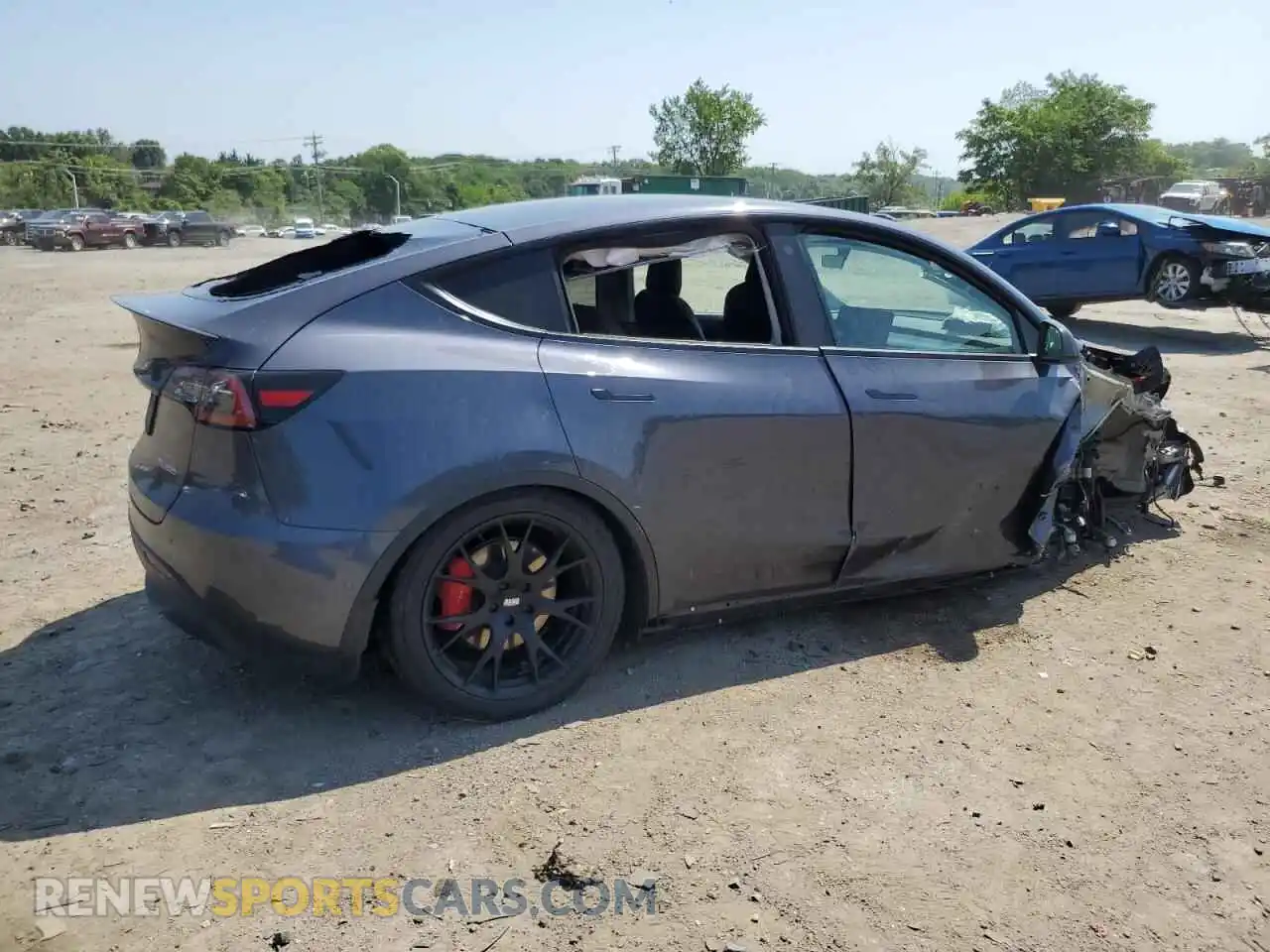 3 Photograph of a damaged car 7SAYGDEF9NF387727 TESLA MODEL Y 2022