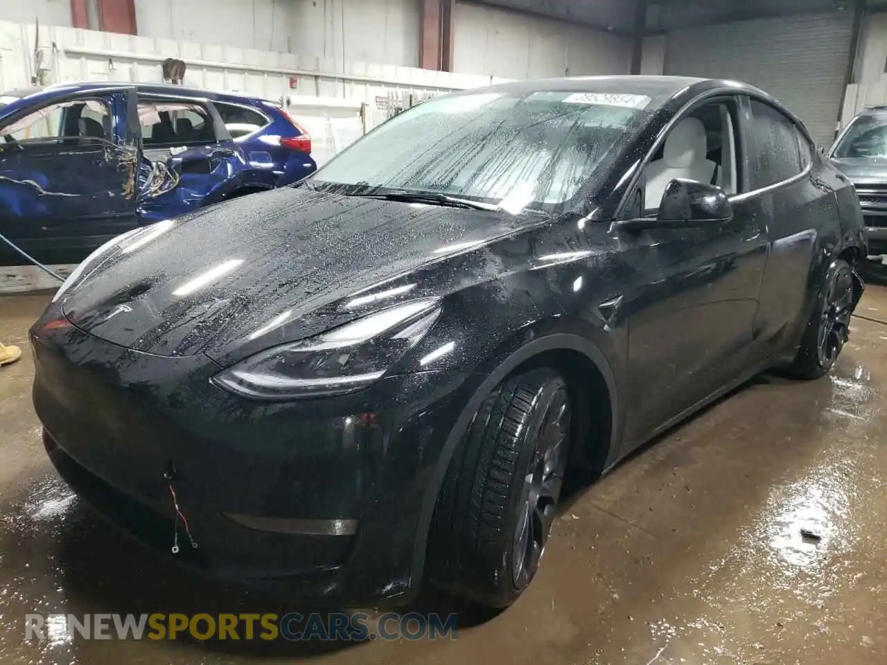 1 Photograph of a damaged car 7SAYGDEF9NF390725 TESLA MODEL Y 2022