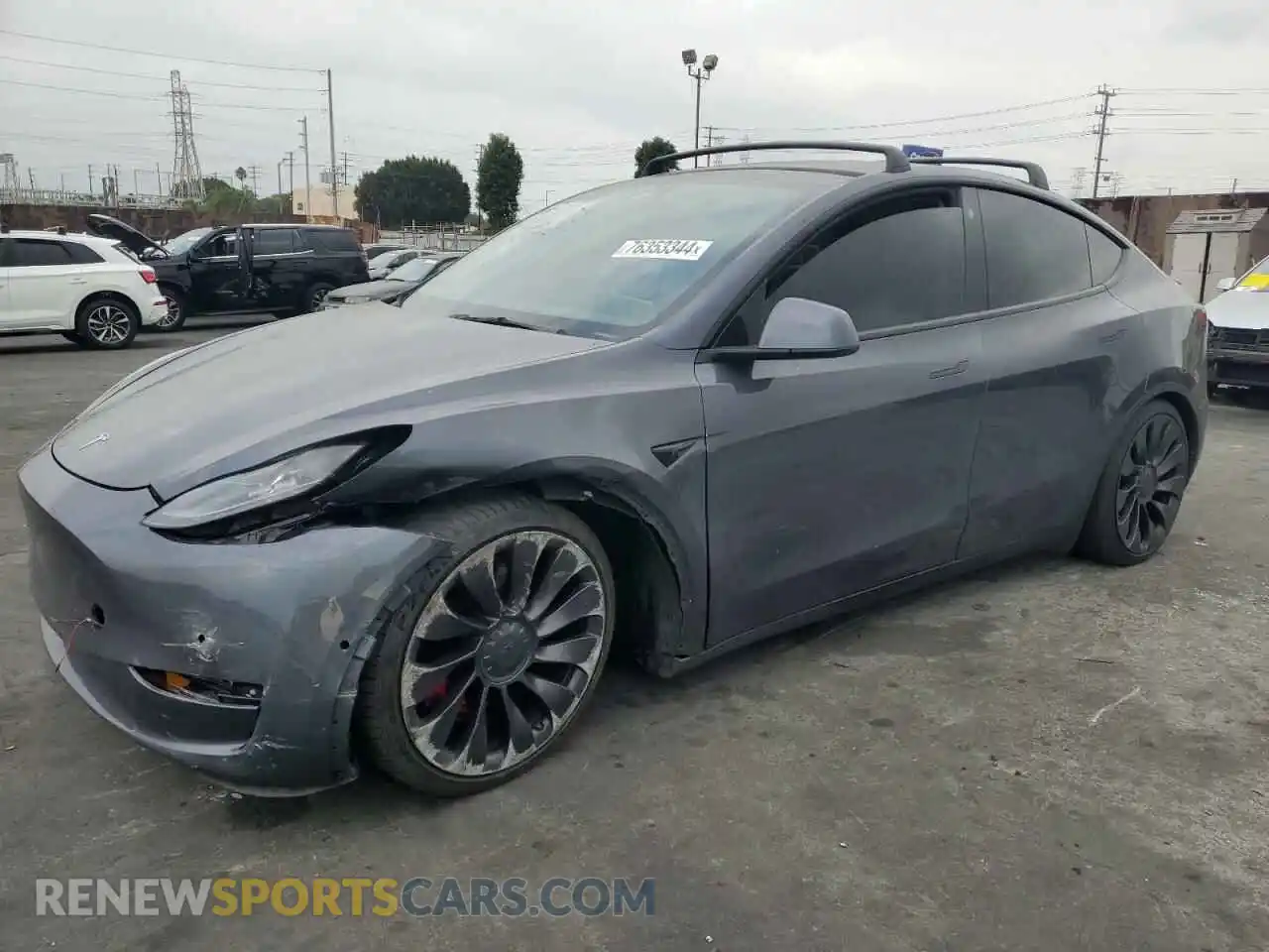 1 Photograph of a damaged car 7SAYGDEF9NF405384 TESLA MODEL Y 2022