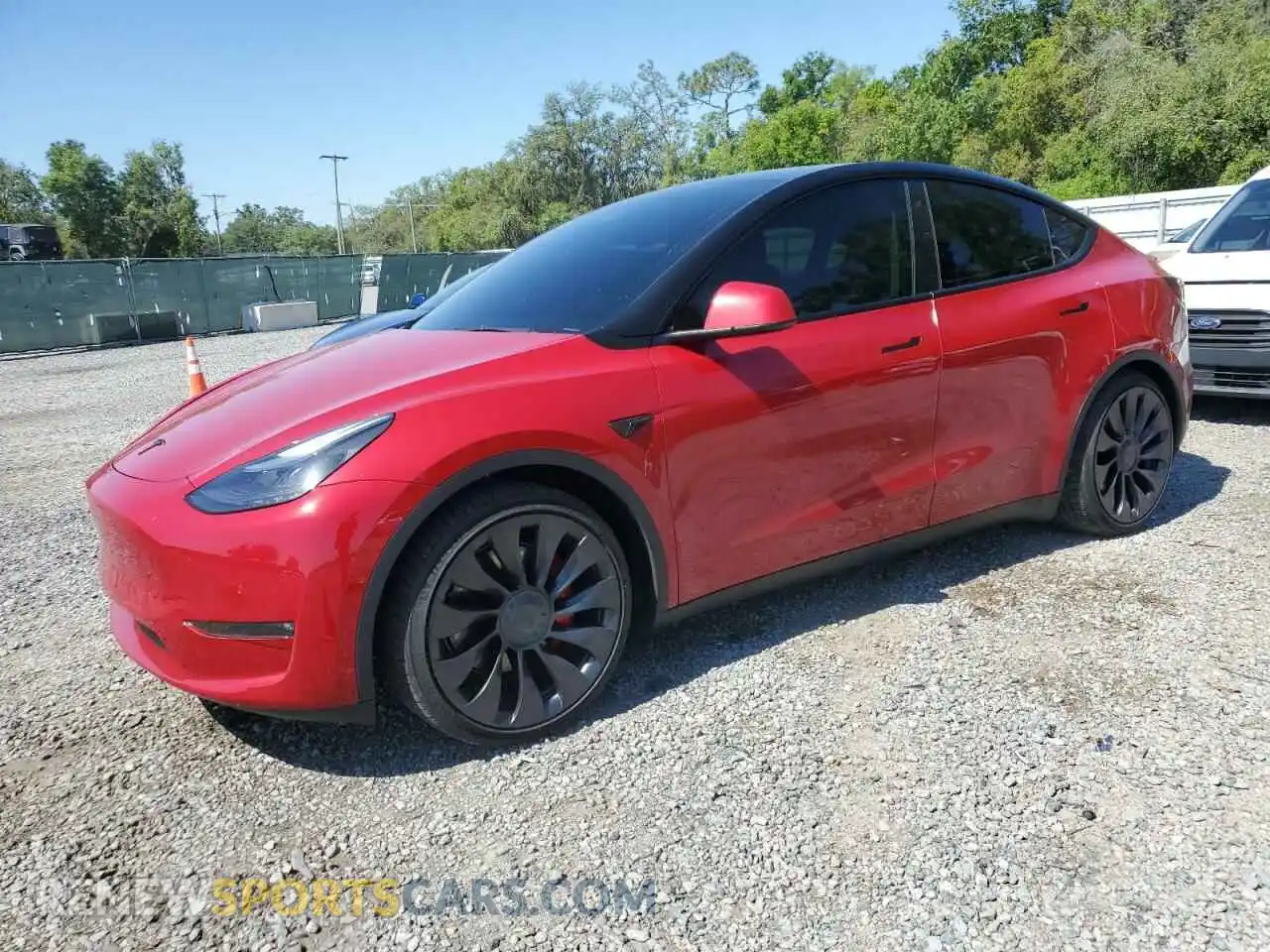 1 Photograph of a damaged car 7SAYGDEF9NF452155 TESLA MODEL Y 2022