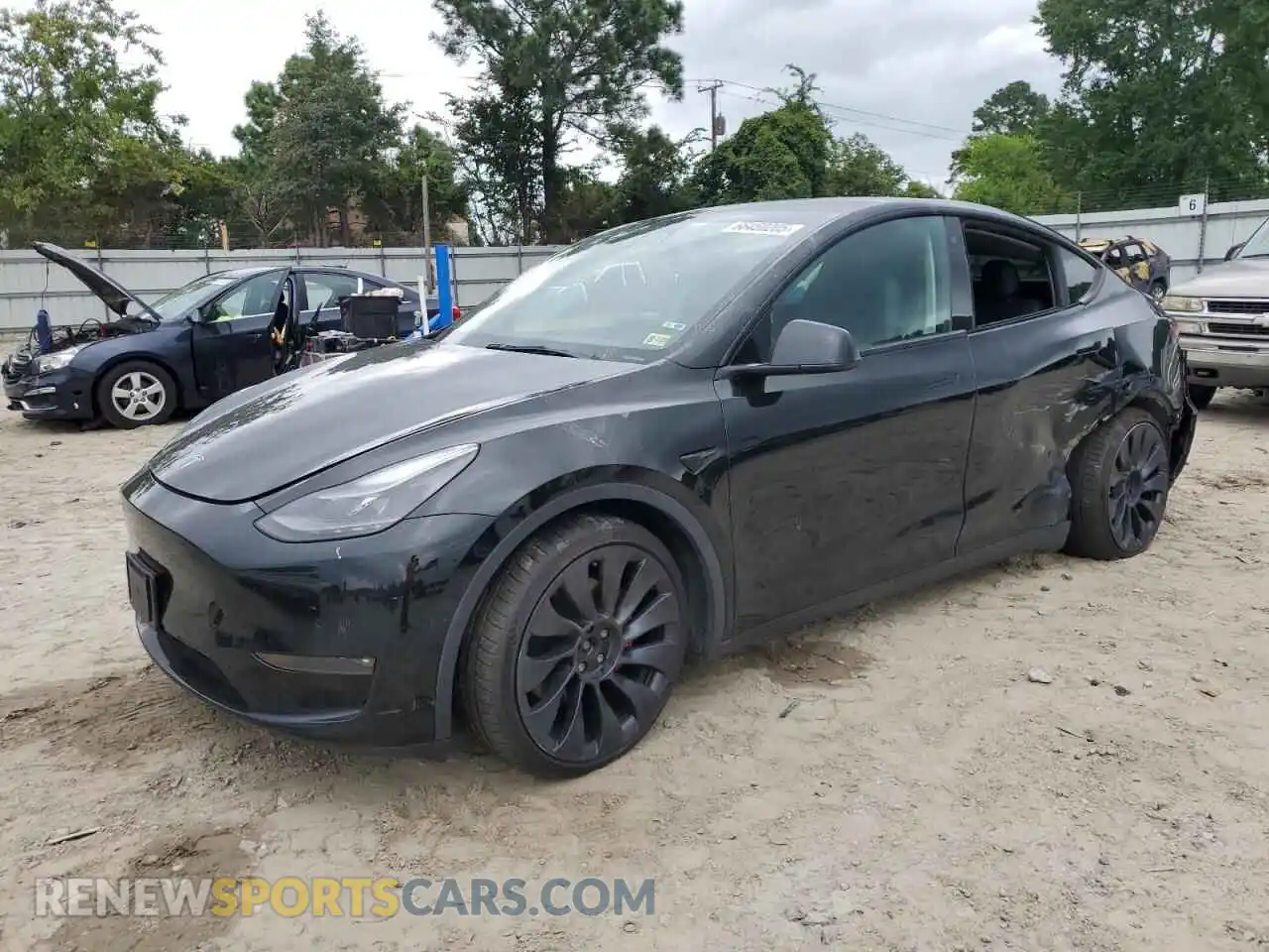 1 fotografías del automóvil dañado 7SAYGDEF9NF453712 TESLA MODEL Y 2022