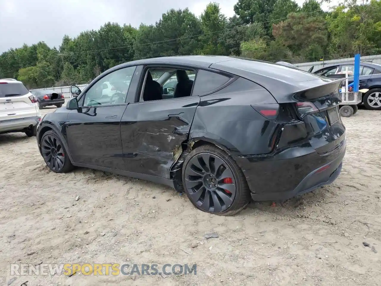2 fotografías del automóvil dañado 7SAYGDEF9NF453712 TESLA MODEL Y 2022