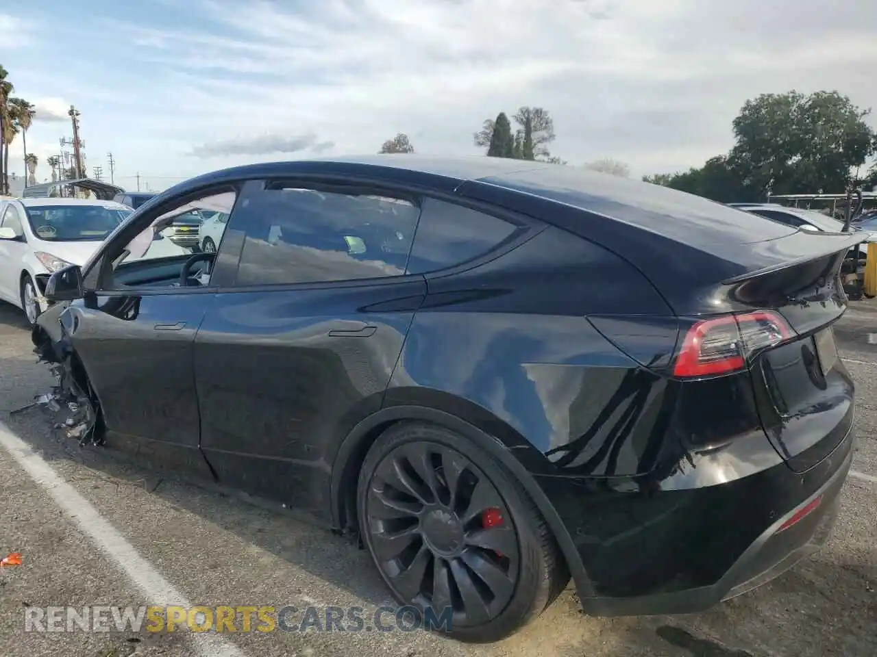 2 Photograph of a damaged car 7SAYGDEF9NF455508 TESLA MODEL Y 2022