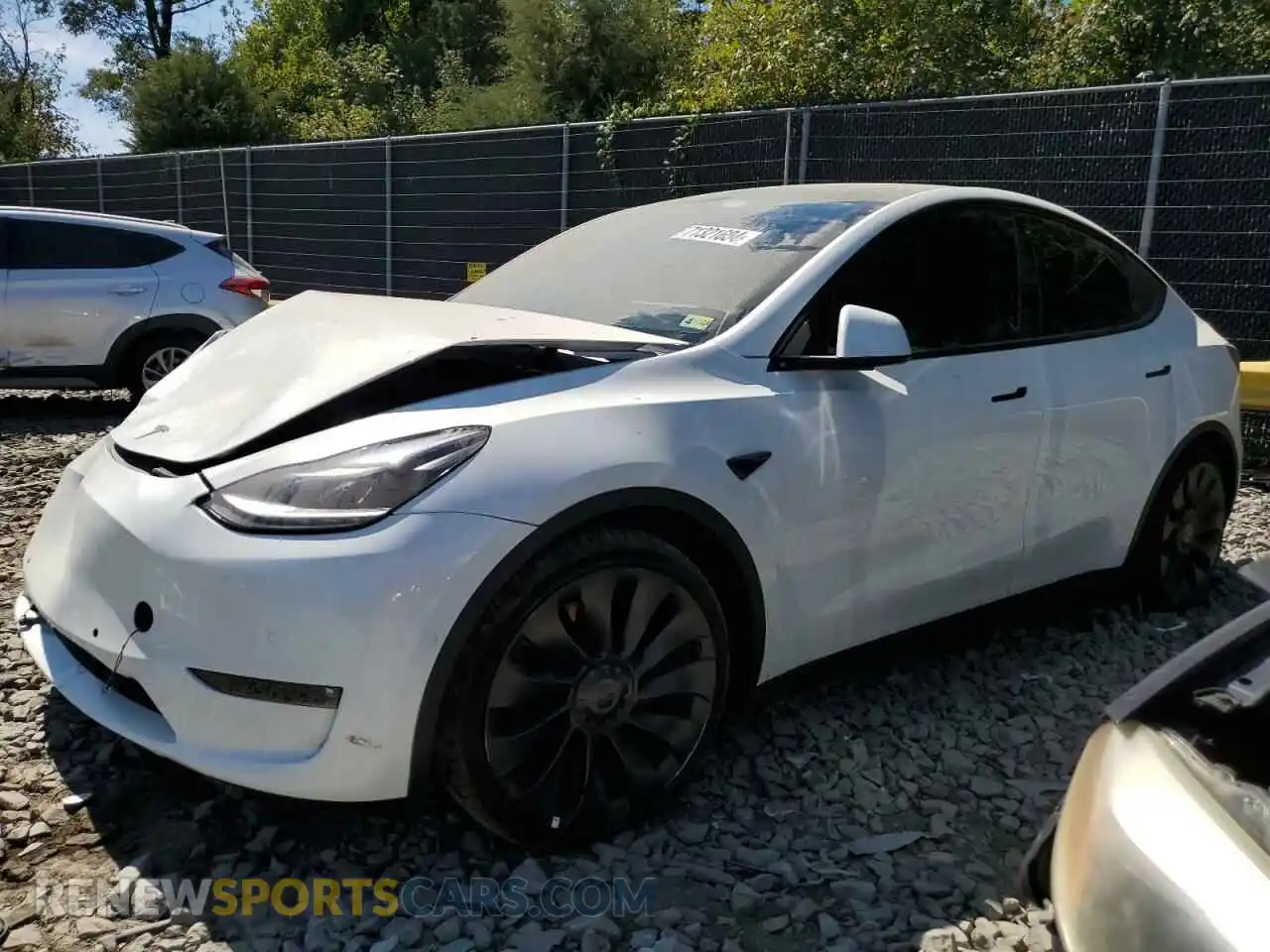 1 Photograph of a damaged car 7SAYGDEF9NF463043 TESLA MODEL Y 2022