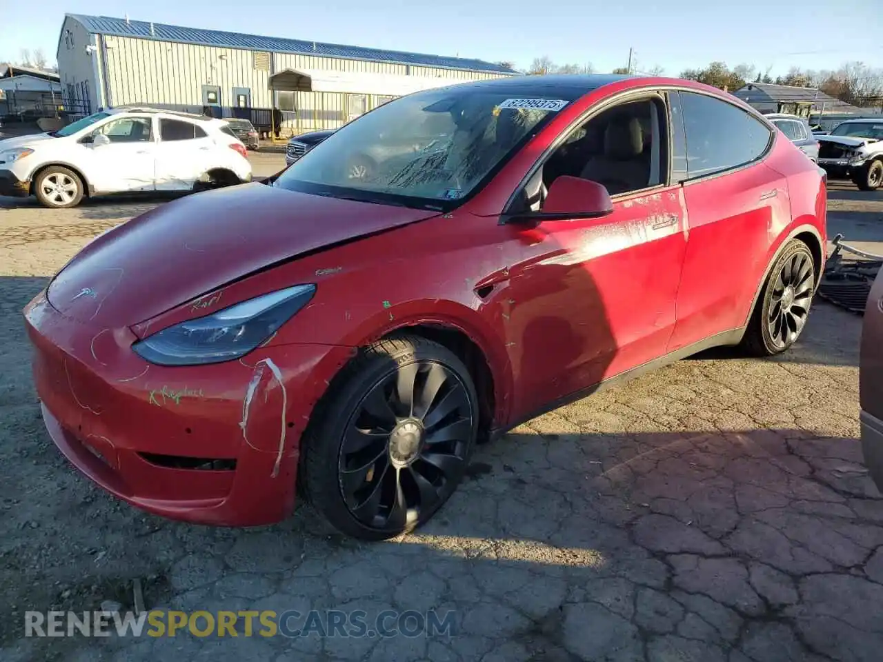 1 Photograph of a damaged car 7SAYGDEF9NF466945 TESLA MODEL Y 2022