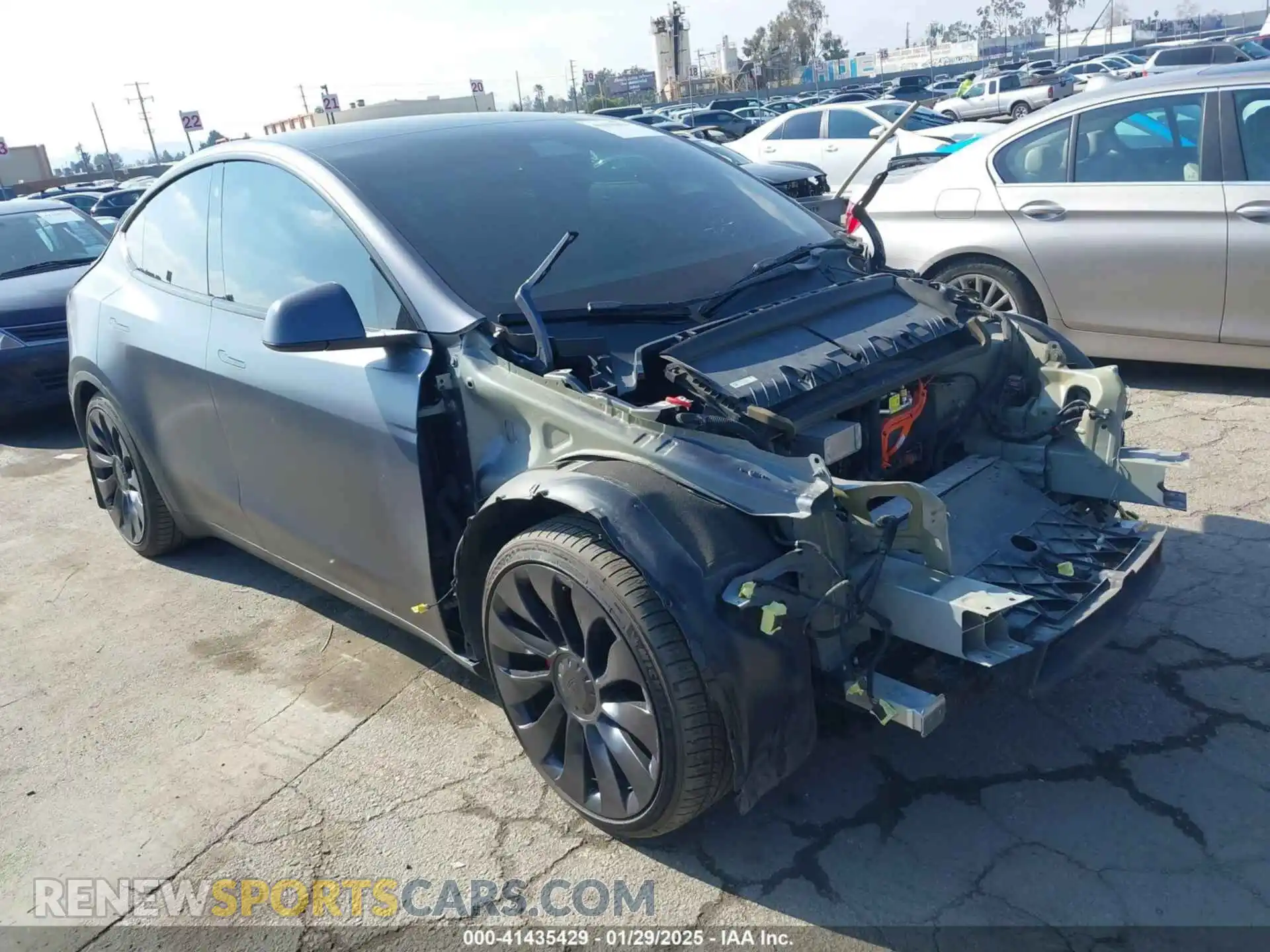 1 Photograph of a damaged car 7SAYGDEF9NF488797 TESLA MODEL Y 2022